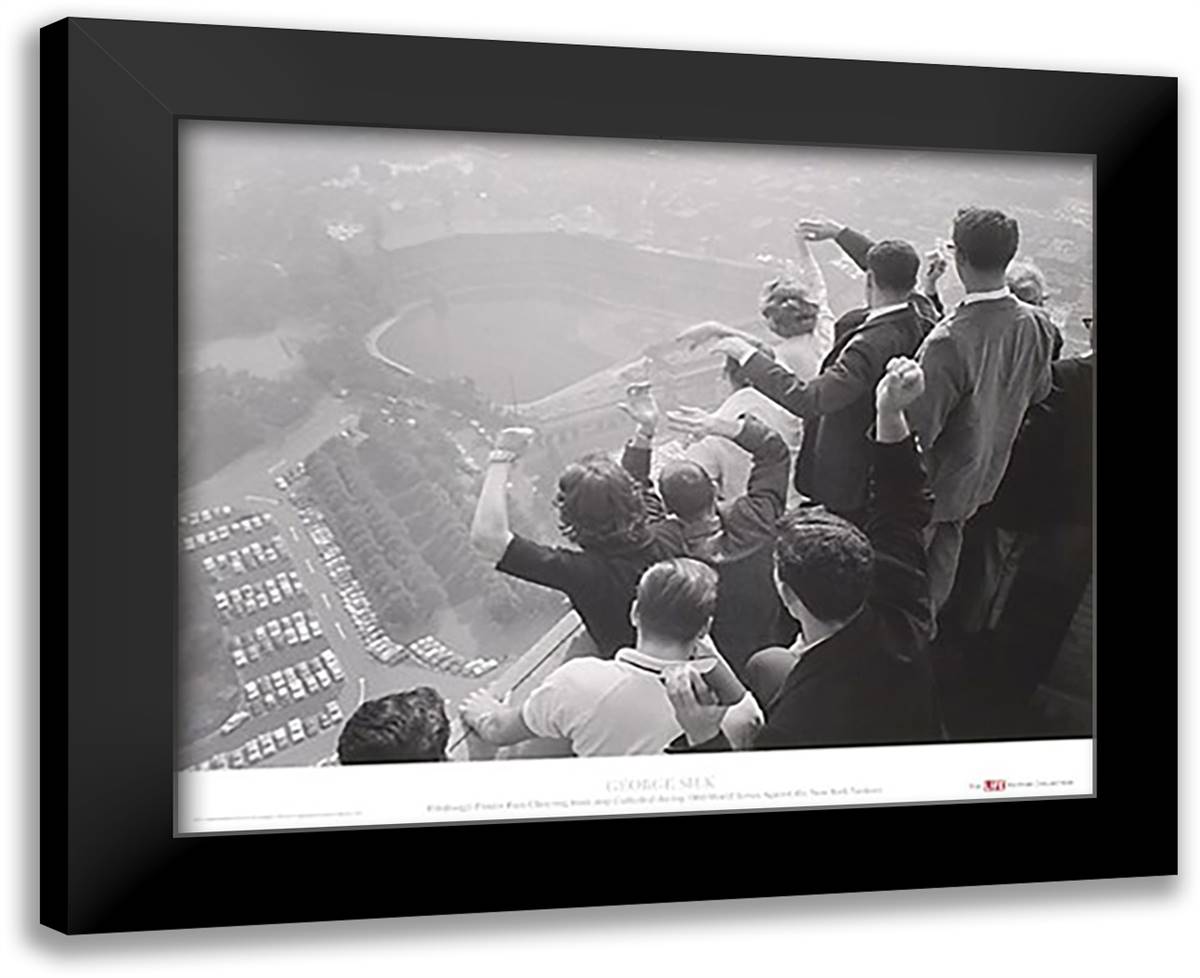World Series, Pittsburgh, 1960 32x26 Black Modern Wood Framed Art Print Poster by Silk, George