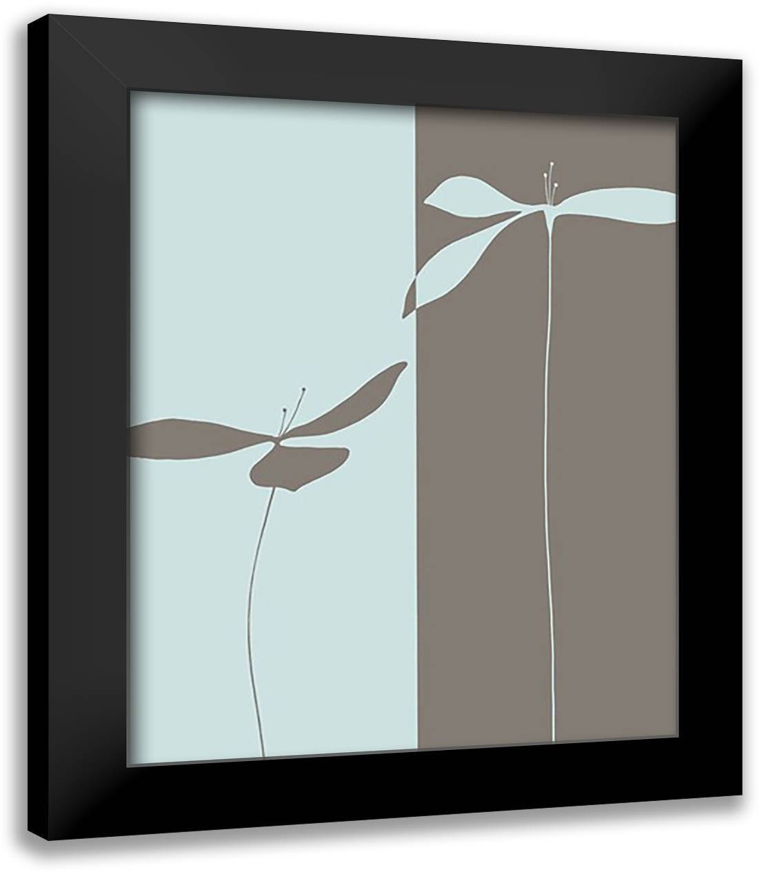 Petals IV 15x18 Black Modern Wood Framed Art Print Poster by Sakai, Takashi