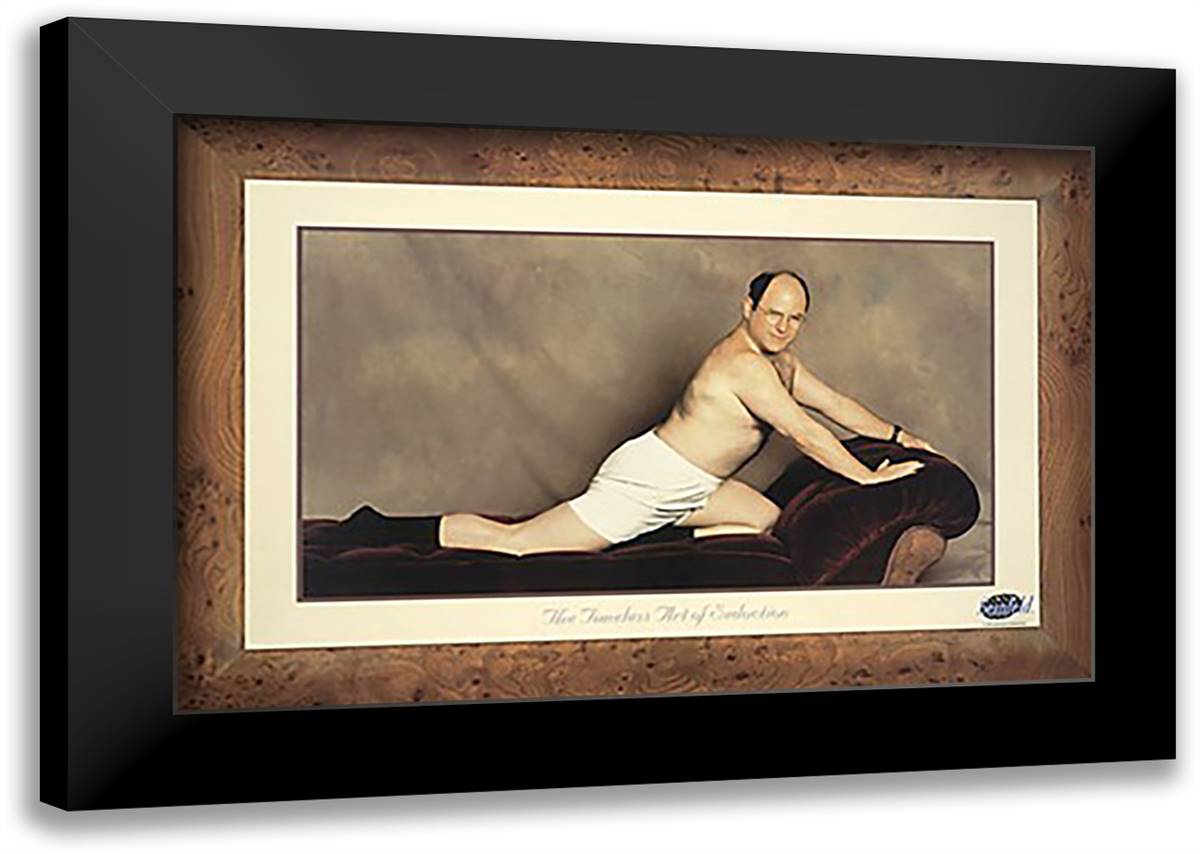 The Timeless Art of Seduction 40x28 Black Modern Wood Framed Art Print Poster