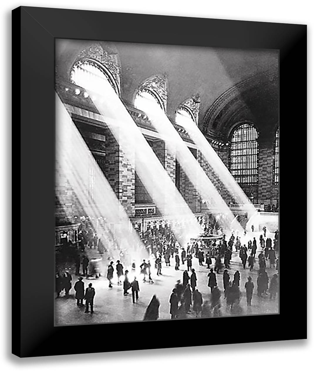 Grand Central Station 28x36 Black Modern Wood Framed Art Print Poster