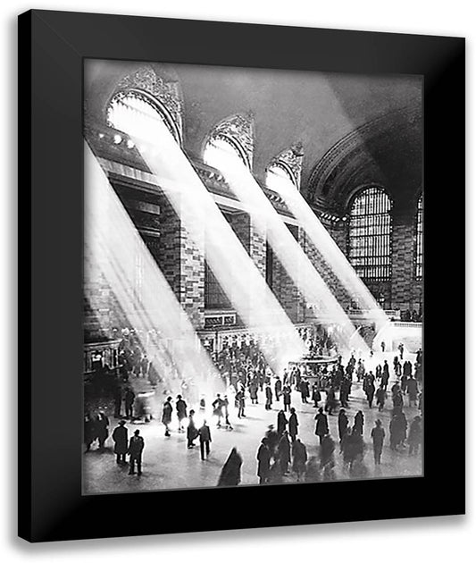 Grand Central Station 28x36 Black Modern Wood Framed Art Print Poster