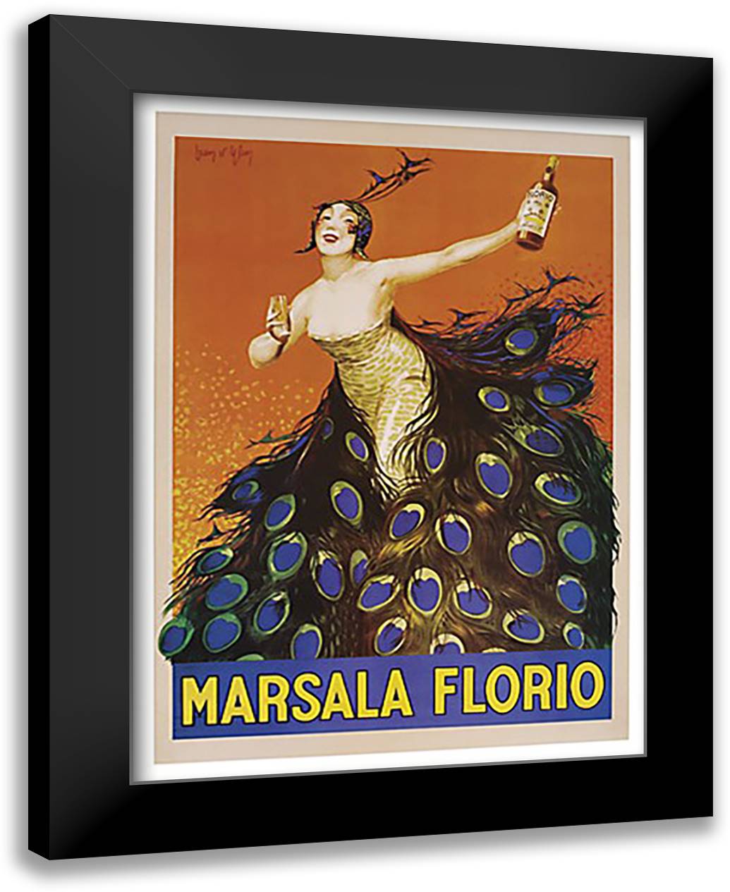 Marsala Florio 24x32 Black Modern Wood Framed Art Print Poster