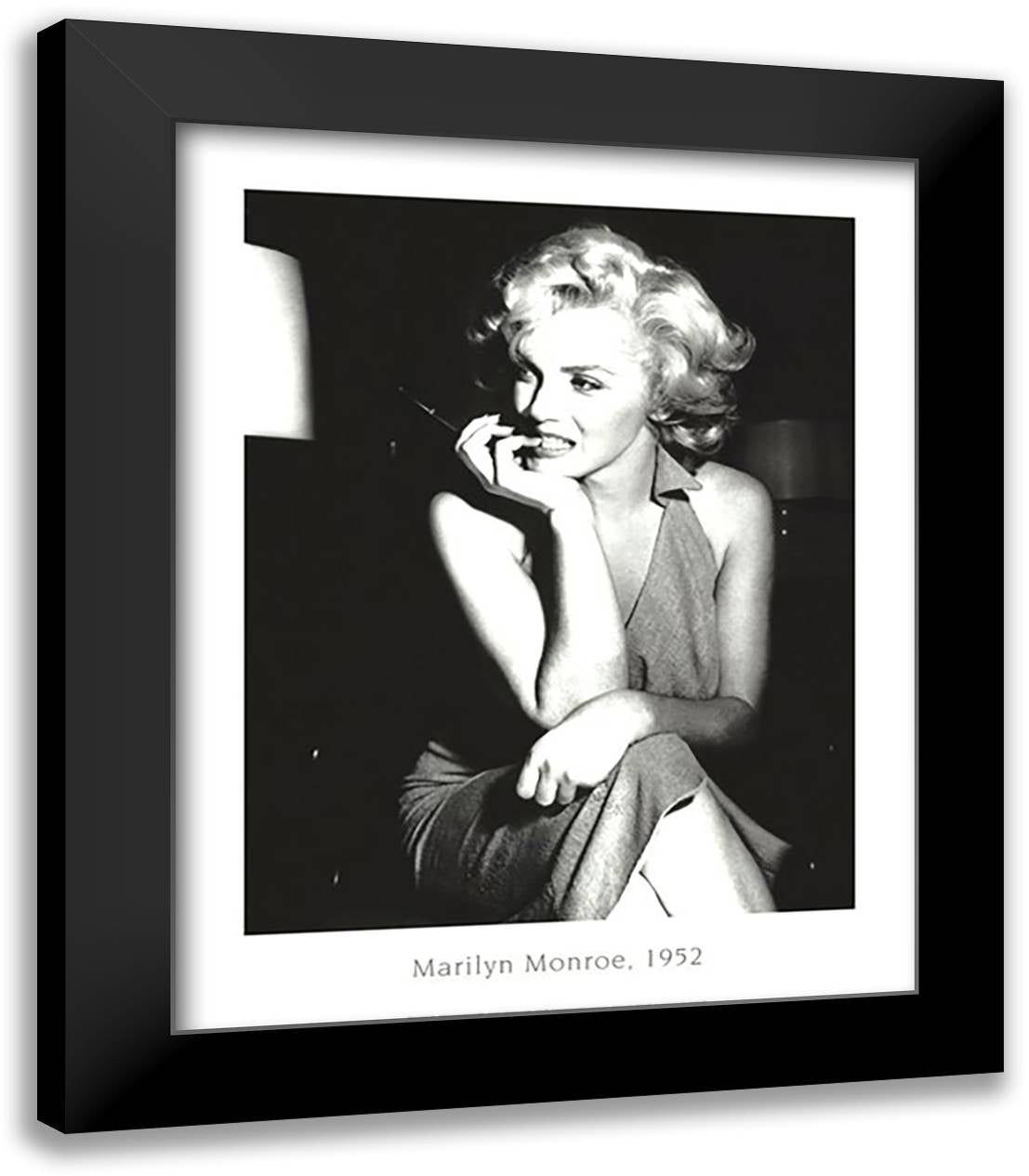 Marilyn Monroe, 1952 26x32 Black Modern Wood Framed Art Print Poster