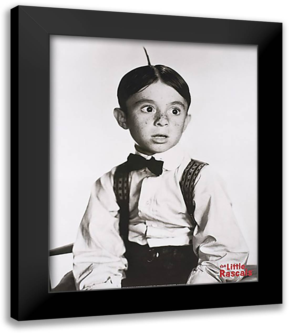 The Little Rascals 26x32 Black Modern Wood Framed Art Print Poster