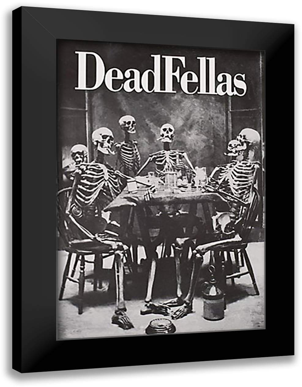 DeadFellas 28x40 Black Modern Wood Framed Art Print Poster