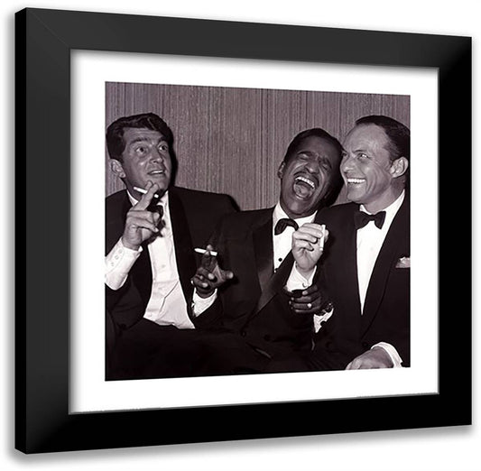 Rat Pack ??? Carnegie Hall 20x20 Black Modern Wood Framed Art Print Poster