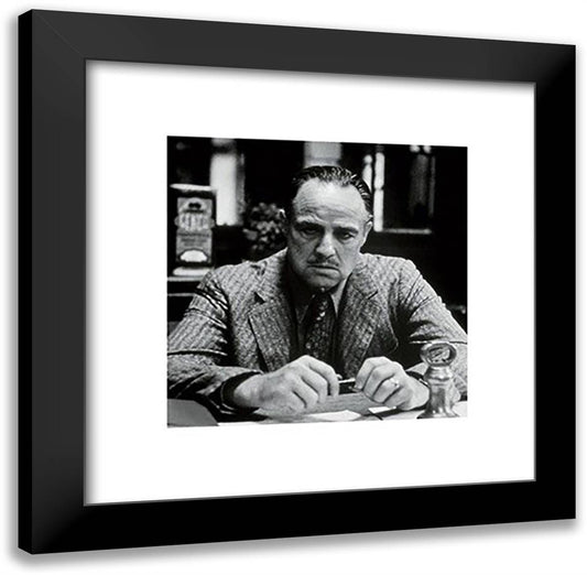 Godfather ??? Brando 20x20 Black Modern Wood Framed Art Print Poster