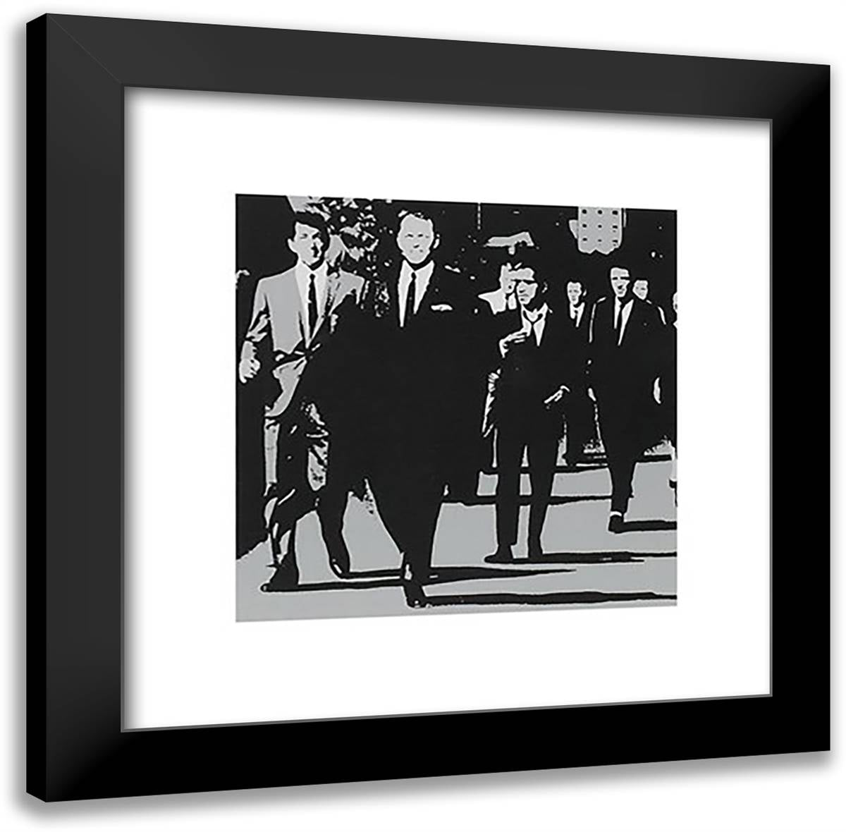 Rat Pack ??? Silver 20x20 Black Modern Wood Framed Art Print Poster