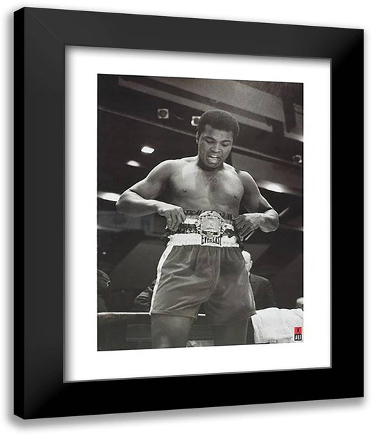 Ali ??? Belt 28x36 Black Modern Wood Framed Art Print Poster