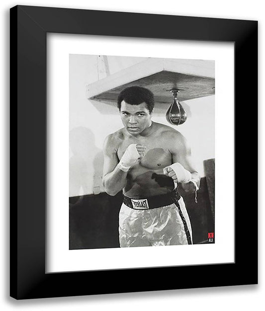 Ali ??? Pose 28x36 Black Modern Wood Framed Art Print Poster