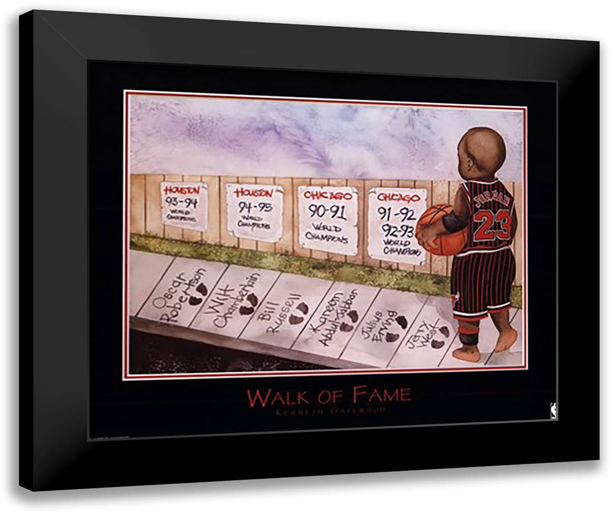 Walk of Fame 14x12 Black Modern Wood Framed Art Print Poster by Gatewood, Kenneth