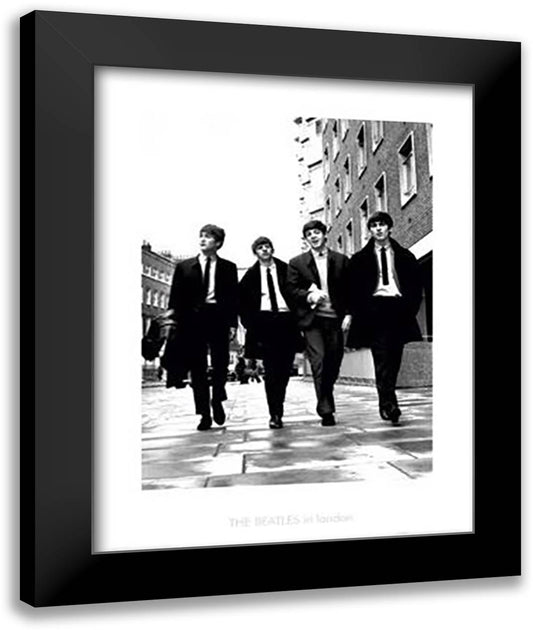 Beatles - In London 28x36 Black Modern Wood Framed Art Print Poster