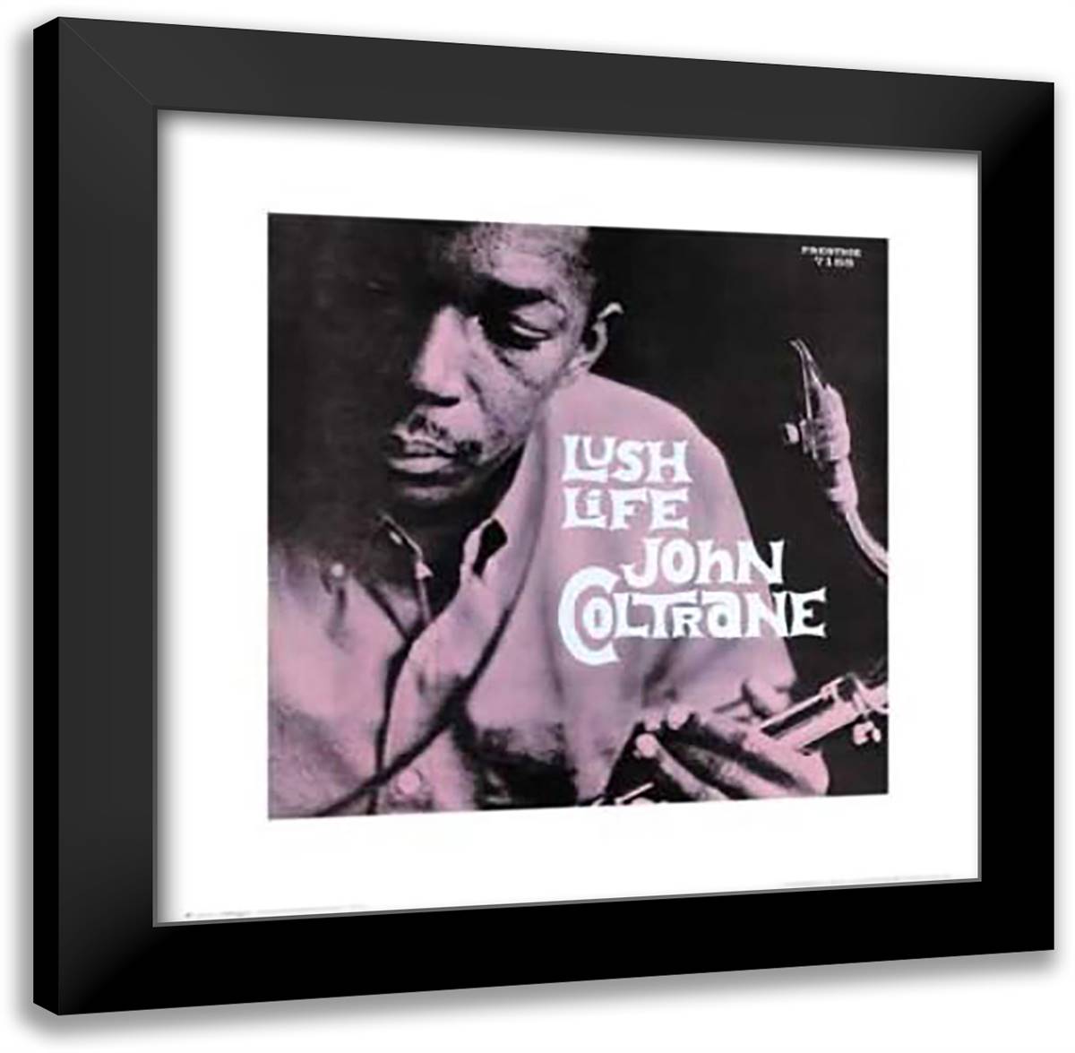 John Coltrane - Lush Life 20x20 Black Modern Wood Framed Art Print Poster