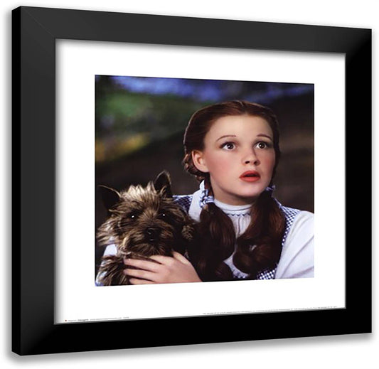 Wizard of Oz - Dorothy and Toto 20x20 Black Modern Wood Framed Art Print Poster