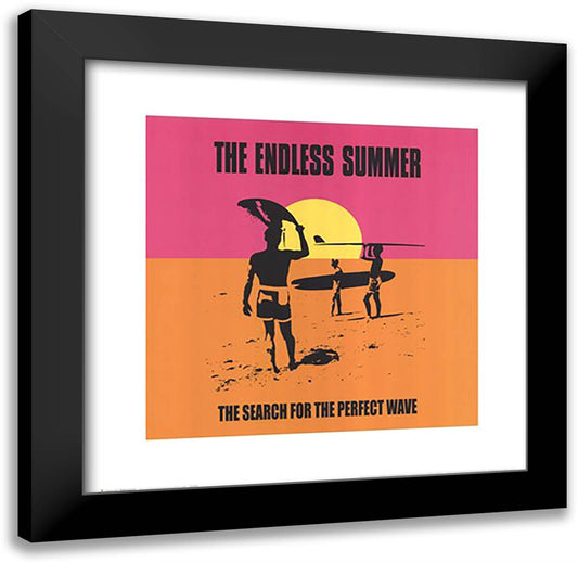 Endless Summer - Classi 20x20 Black Modern Wood Framed Art Print Poster