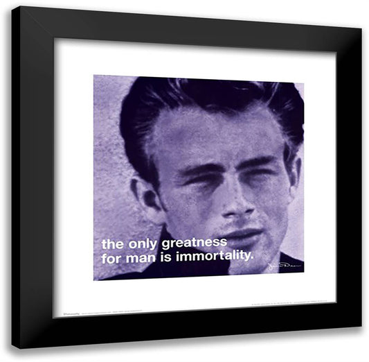 James Dean - iPhilosophy - Immortality 20x20 Black Modern Wood Framed Art Print Poster