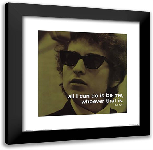 Bob Dylan - iPhilosophy Be Me 20x20 Black Modern Wood Framed Art Print Poster