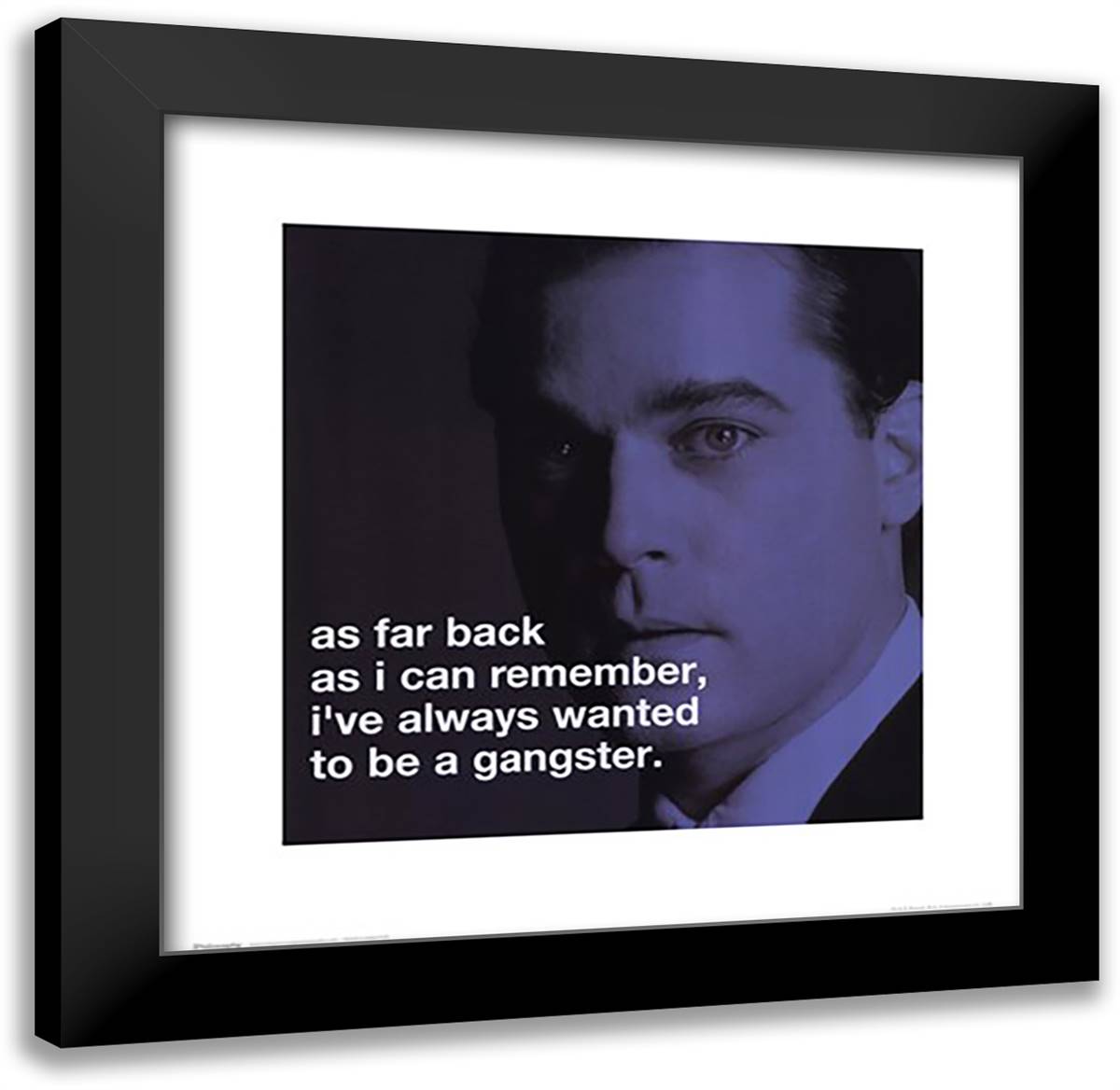 Goodfellas - iPhilosophy - Gangster 20x20 Black Modern Wood Framed Art Print Poster