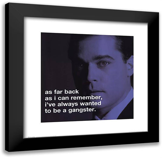 Goodfellas - iPhilosophy - Gangster 20x20 Black Modern Wood Framed Art Print Poster