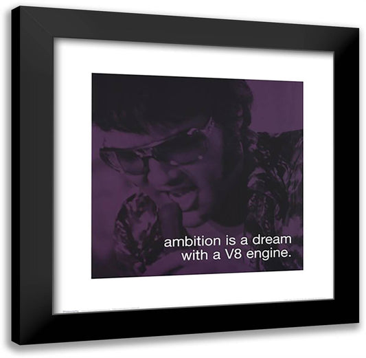 Elvis - iPhilosophy - Ambition 20x20 Black Modern Wood Framed Art Print Poster