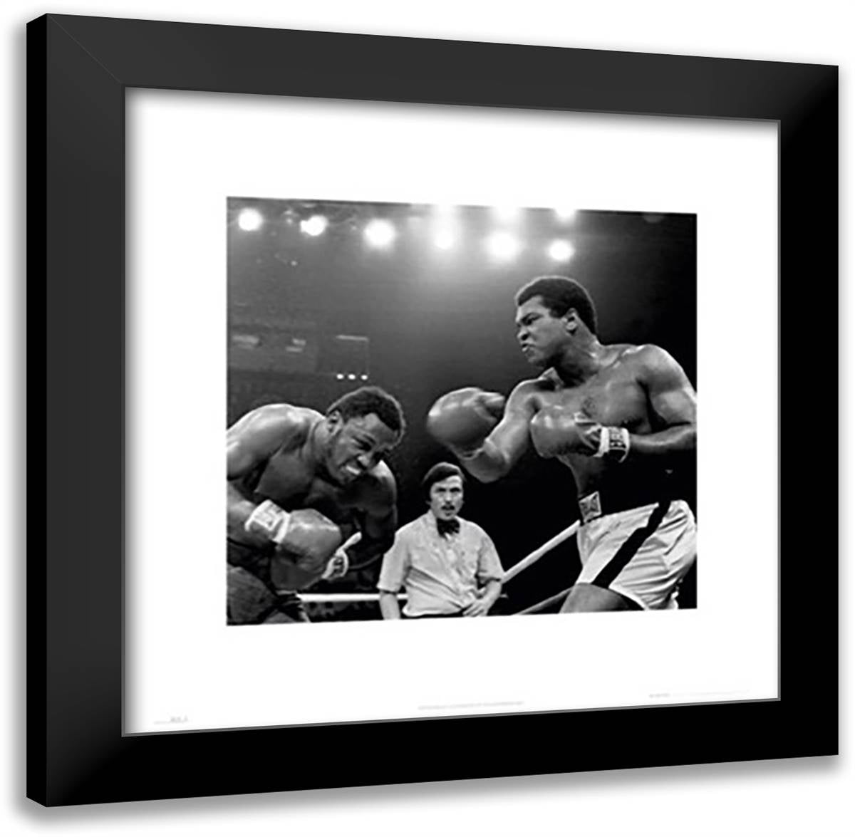 Muhammad Ali-Thrilla -High Qual Print 20x20 Black Modern Wood Framed Art Print Poster