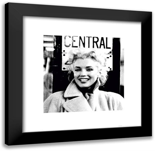 Marilyn Monroe-Grand Central-High Qual 20x20 Black Modern Wood Framed Art Print Poster