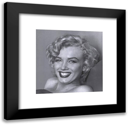 Marilyn Monroe - Smile 20x20 Black Modern Wood Framed Art Print Poster