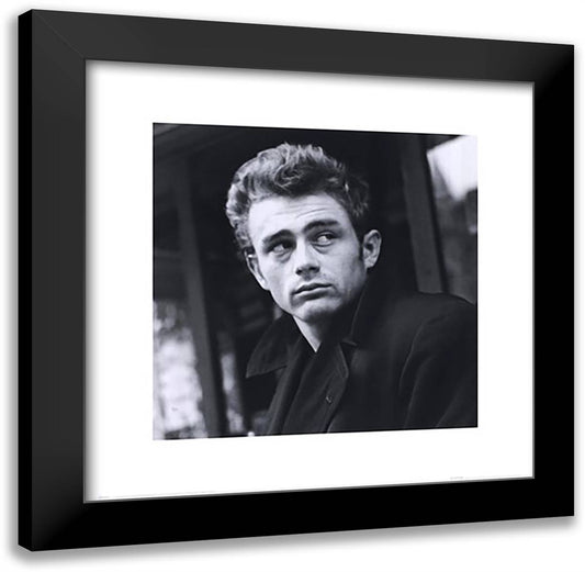 James Dean - Dream 20x20 Black Modern Wood Framed Art Print Poster