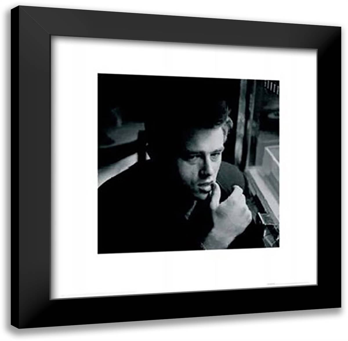 James Dean - Thumb 20x20 Black Modern Wood Framed Art Print Poster