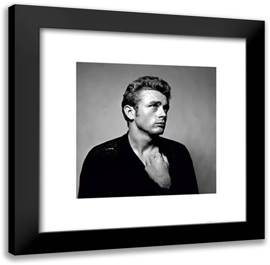 James Dean - Portrait 2 20x20 Black Modern Wood Framed Art Print Poster