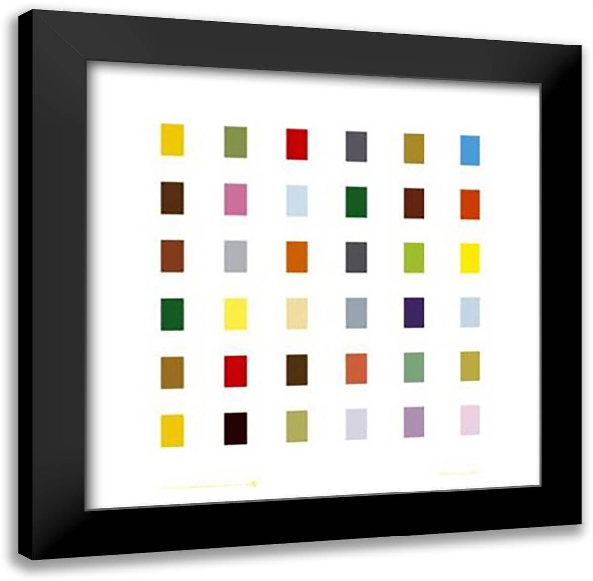 Caruthers - 36 20x20 Black Modern Wood Framed Art Print Poster