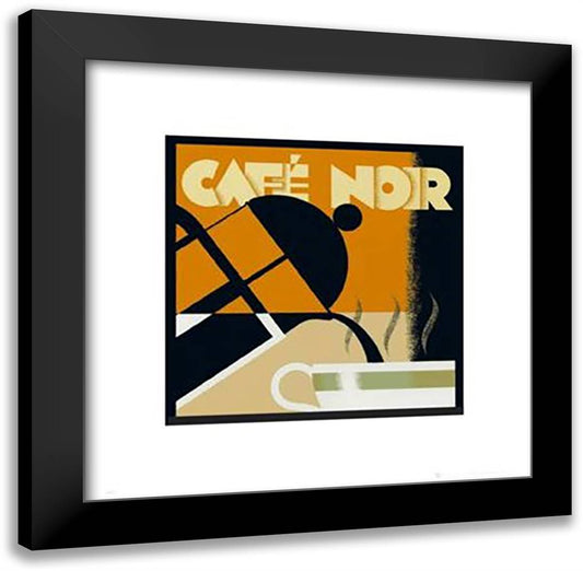 Cafe Noir 20x20 Black Modern Wood Framed Art Print Poster