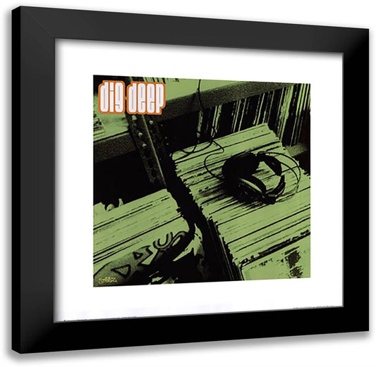 Dig Deep 20x20 Black Modern Wood Framed Art Print Poster