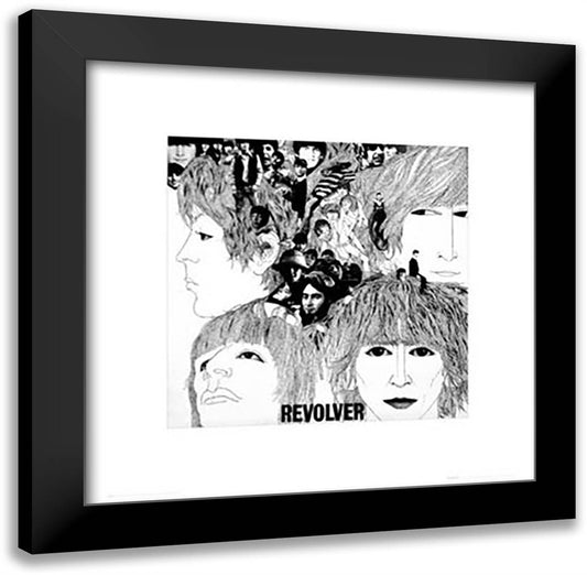 Beatles - Revolver 20x20 Black Modern Wood Framed Art Print Poster