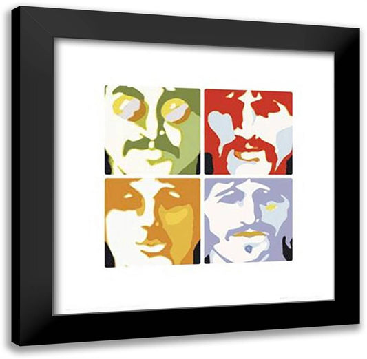 Beatles - Sea Of Science 20x20 Black Modern Wood Framed Art Print Poster