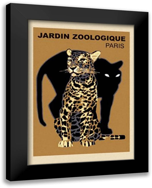 Zoologie 28x40 Black Modern Wood Framed Art Print Poster