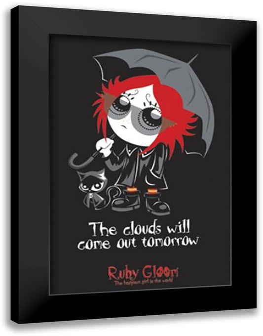 Ruby Gloom-The Clouds 28x40 Black Modern Wood Framed Art Print Poster