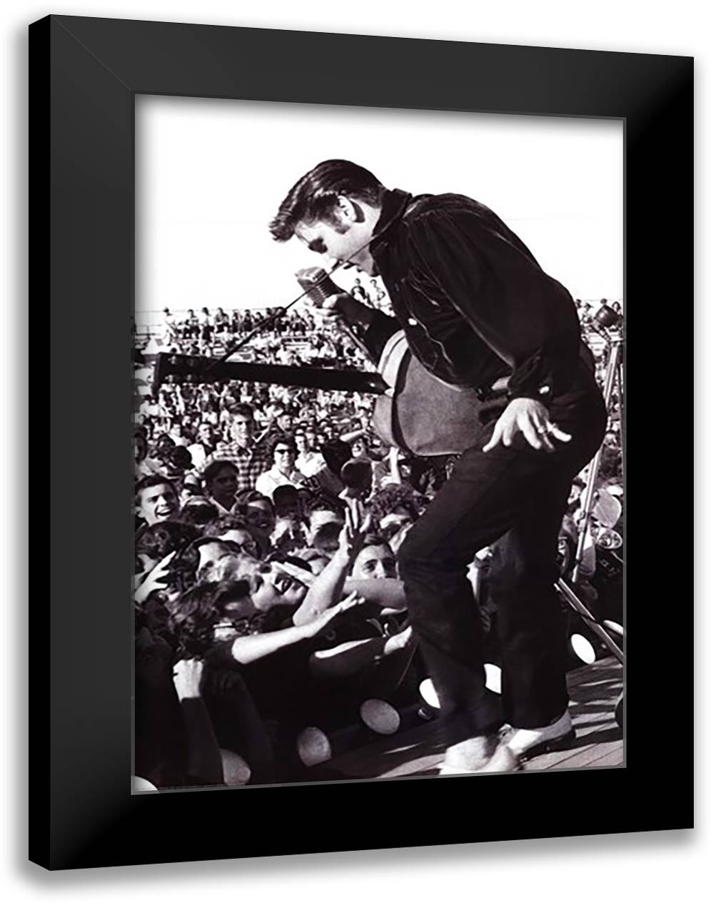 Elvis Presley - Tupelo 28x40 Black Modern Wood Framed Art Print Poster