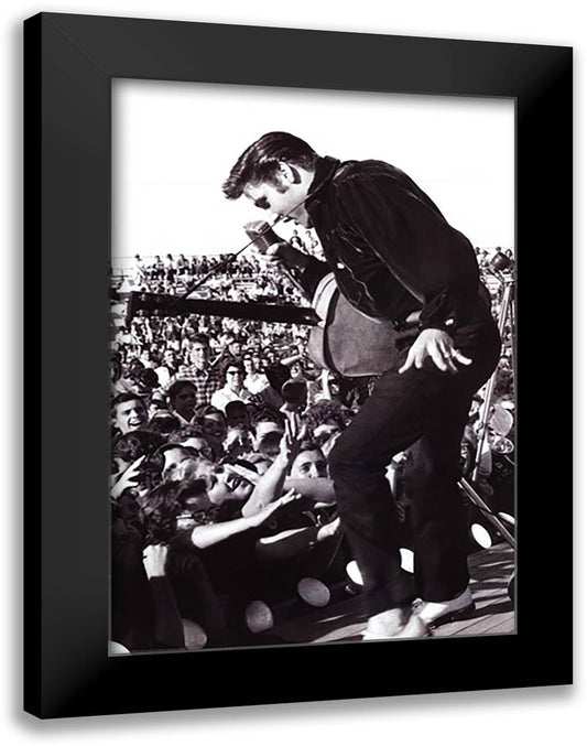 Elvis Presley - Tupelo 28x40 Black Modern Wood Framed Art Print Poster