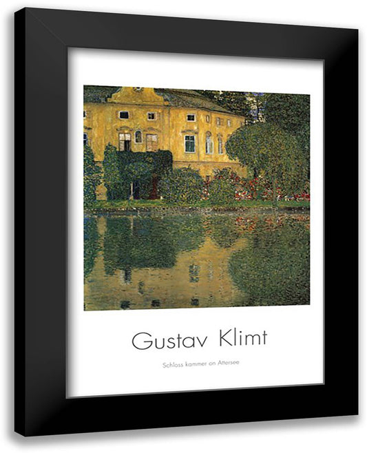 Schloss Kammer II 28x40 Black Modern Wood Framed Art Print Poster by Klimt, Gustav