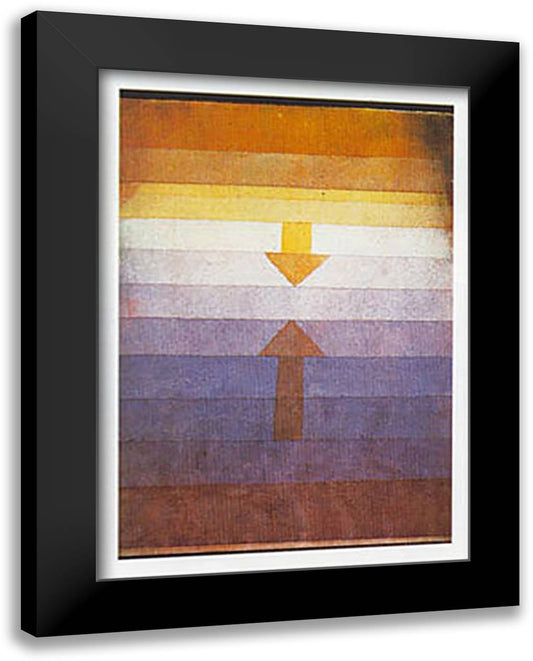 SCHEIDUNG ABENDS, 1922 28x35 Black Modern Wood Framed Art Print Poster by Klee, Paul