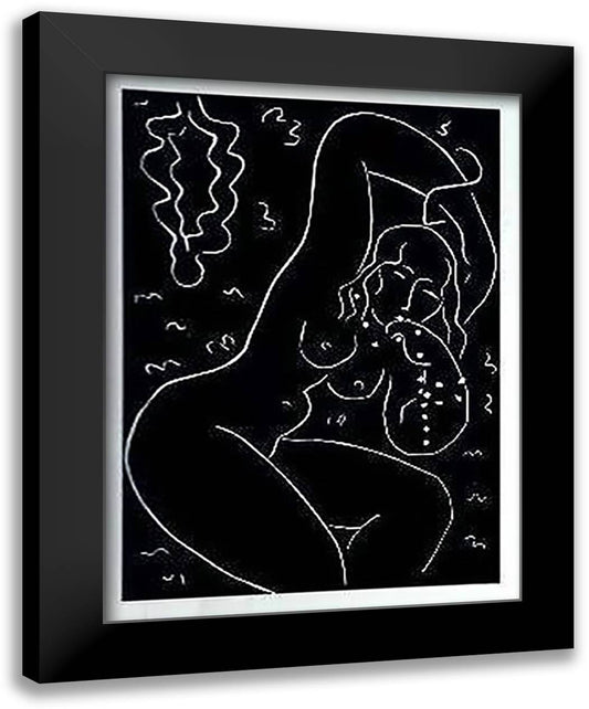 Nu au Bracelet 28x35 Black Modern Wood Framed Art Print Poster by Matisse, Henri