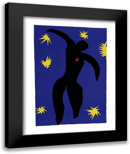 Jazz: Icarus 28x35 Black Modern Wood Framed Art Print Poster by Matisse, Henri