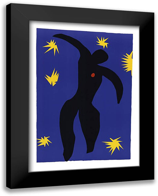 Jazz: Icarus 28x40 Black Modern Wood Framed Art Print Poster by Matisse, Henri