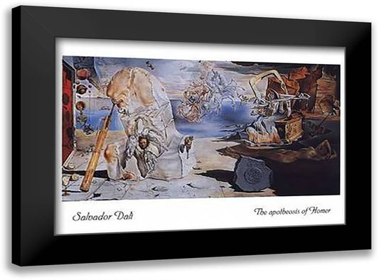 The Apotheosis of Homer, c.1945 40x28 Black Modern Wood Framed Art Print Poster by Dali, Salvador