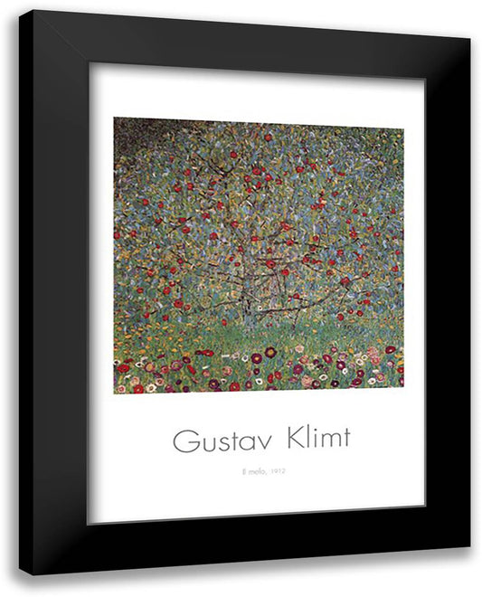 The Apple Tree 28x40 Black Modern Wood Framed Art Print Poster by Klimt, Gustav