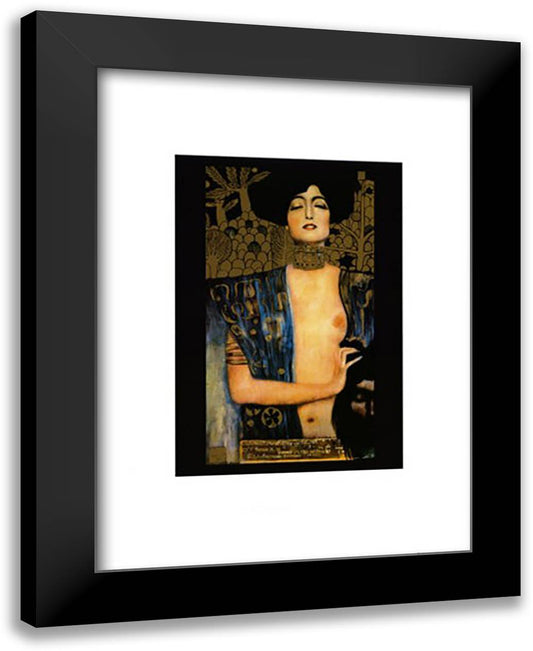 Judith 24x32 Black Modern Wood Framed Art Print Poster by Klimt, Gustav