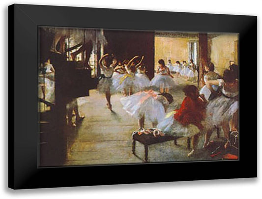 ECOLE DE DANSE 40x28 Black Modern Wood Framed Art Print Poster by Degas, Edgar