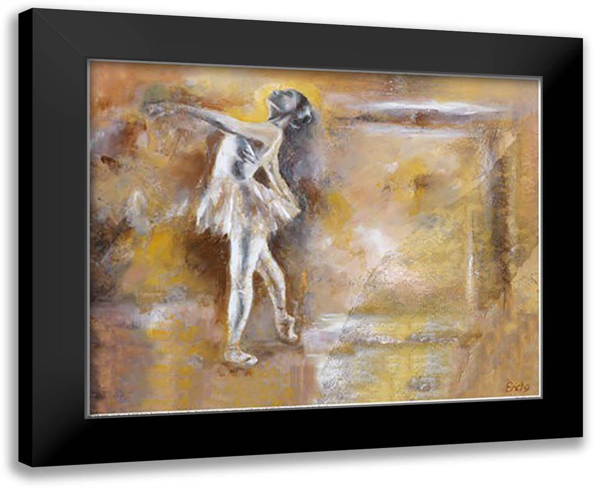 Resplendir II 16x14 Black Modern Wood Framed Art Print Poster by Bogerd, Escha Van Den