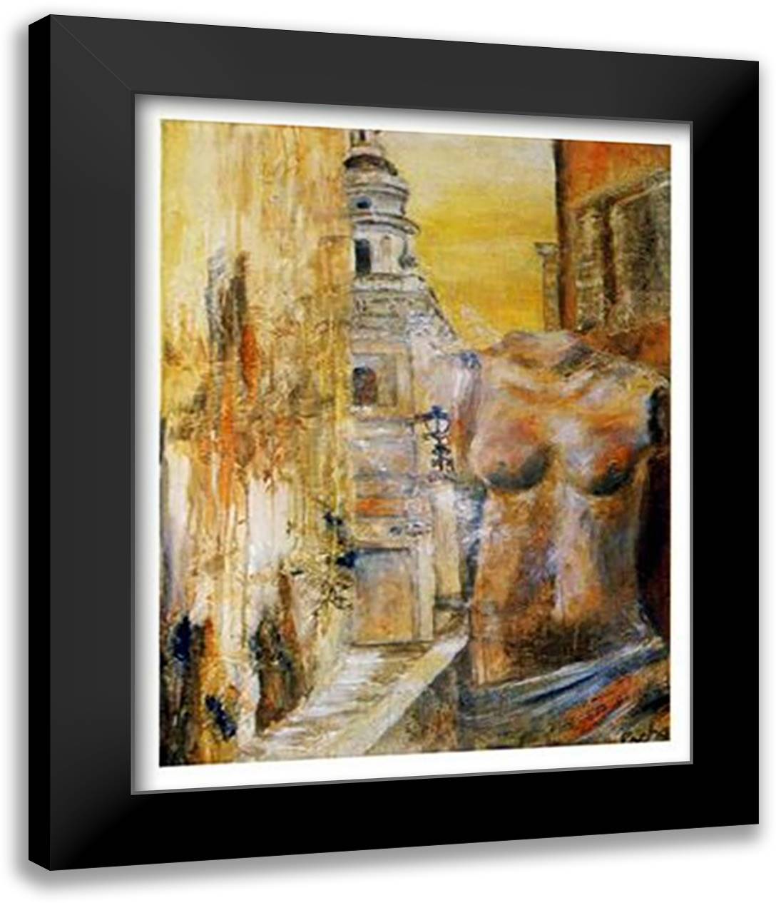 World Apart 28x36 Black Modern Wood Framed Art Print Poster by Bogerd, Escha Van Den